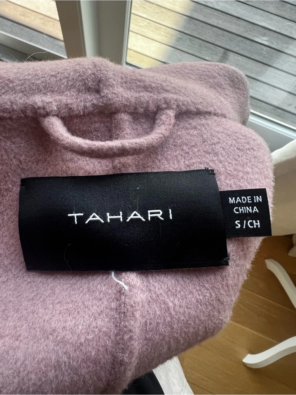 Tahari Dusty Mauve Belted Trench Coat